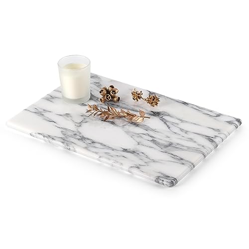 Italian Natural Marble Cutting Board for Kitchen Pastry Bread Macaron Display