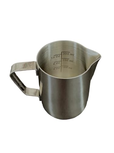 12 Oz Etched Milk Frothing Pitcher Latte Art Espresso Stainless
