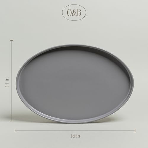 Over&Back Stackable Stoneware Serving Platter