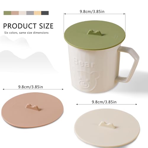Silicone Cup Lids Silicone Cup Covers 6color Design