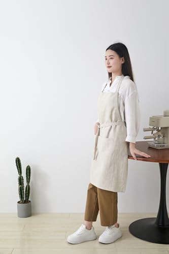 Cotton Linen Apron for Women