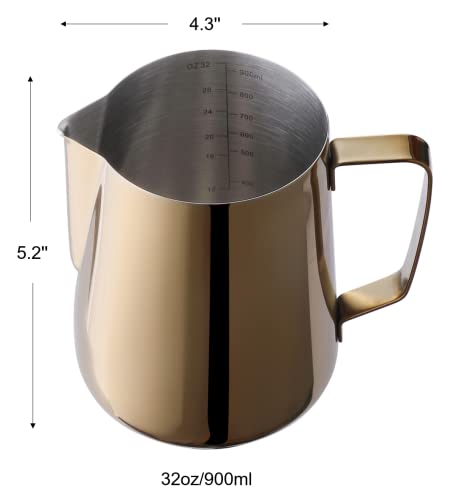 32oz Stainless Steel Milk Frothing Pitcher