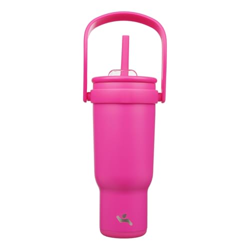 40 oz Tumbler with Handle and Straw
