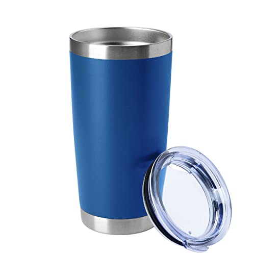 20oz Tumblers Stainless Steel Mugs with Lid Double Wall Vacuum Insulated Coffee Cups for Cold & Hot Drinks