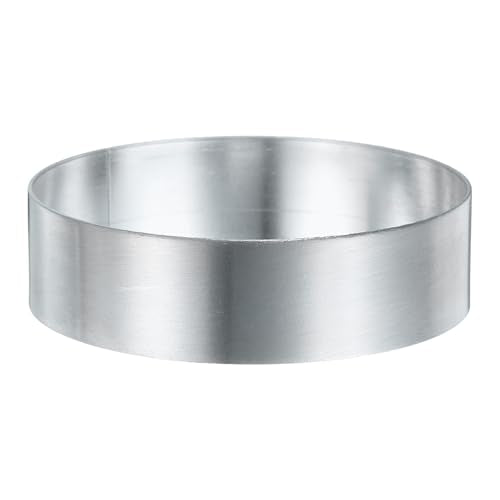 Round Cake Ring 2.76 x 1 Inch Seamless Stainless Steel Pastry Mousse Dessert Ring Mirror Coating for Baking Cooking English Muffins Crumpet Making Tool