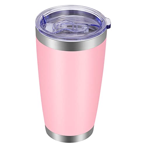 20oz Tumbler with Lid and Straw Stainless Steel Tumbler Cup Vacuum Insulated Double Wall Travel Coffee Mug Powder Coated Coffee Cup