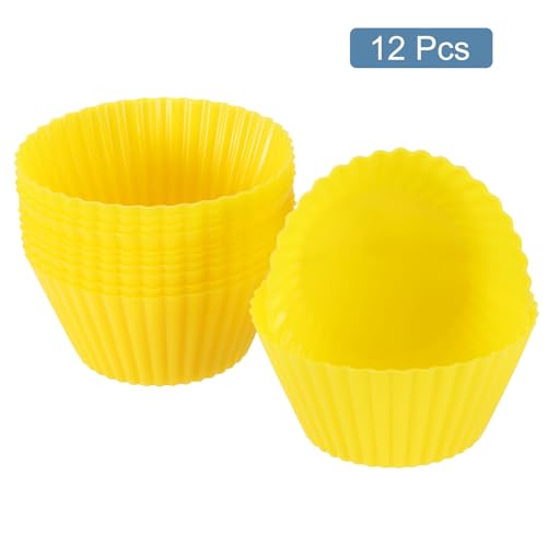 12Pcs Silicone Cupcake Liners