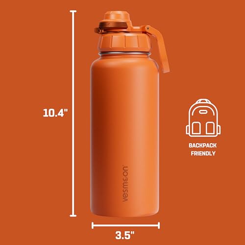 Vessence 32 Oz Stainless Steel Tea Infuser Bottle for Loose Leaf Tea