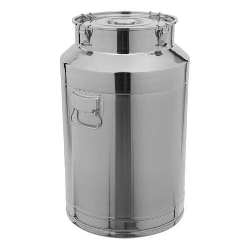 11.81in Thickened Stainless Steel Milk Can Large Liquid Container Storage