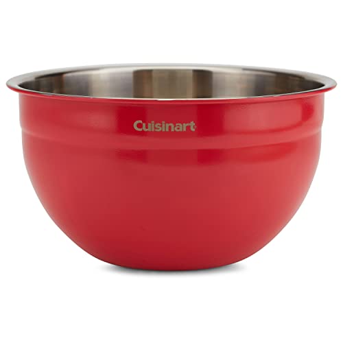 CTG-00-SMB Stainless Steel Mixing Bowls with Lids, Set of 3, Red (3 Count)