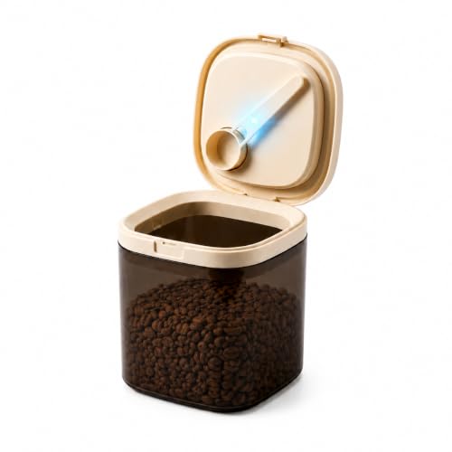 Airtight Food Storage Container with Magnetic Scoop & Built