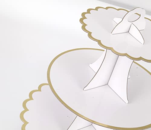 Cupcake Stand with Lace Trim
