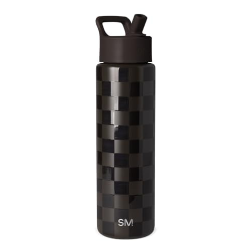 Insulated Water Bottle with Straw