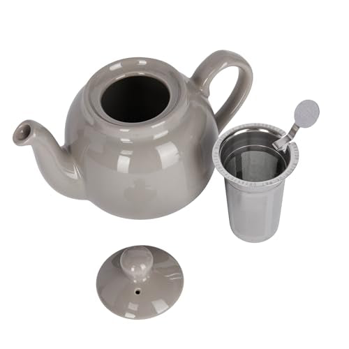 Farmhouse 4 Cup Ceramic Teapot with Removable Infuser and Lid