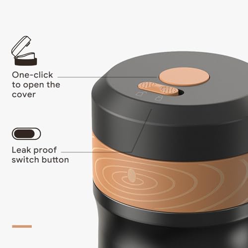 Portable French Press Stainless Steel Coffee Maker Travel French Press Insulated Bottle Cup