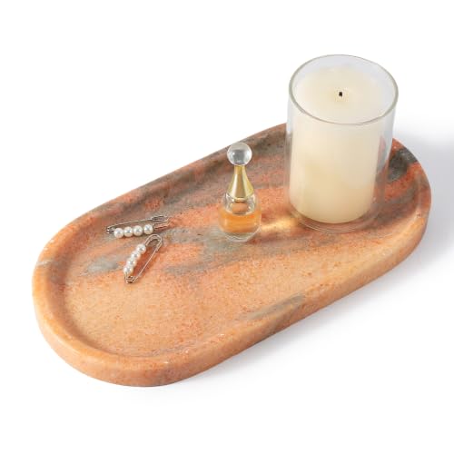 Natural Marble Tray for Bathroom Countertop