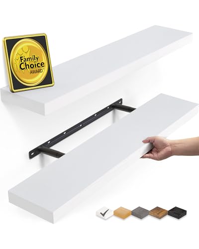 White Floating Shelves 22.5in