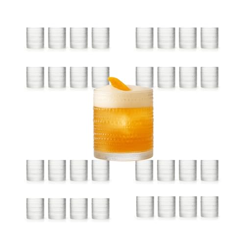 Vintage Clear Hobnail Drinking Glasses