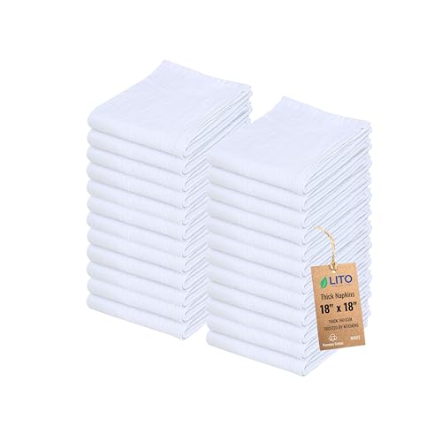 Thick Cotton Napkins (24 Count)