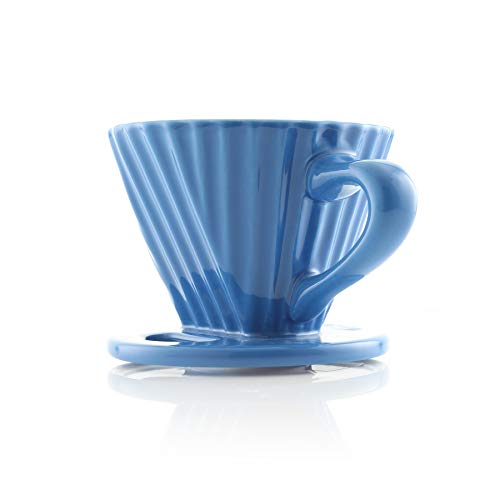 Lotus ceramic pour over coffee dripper