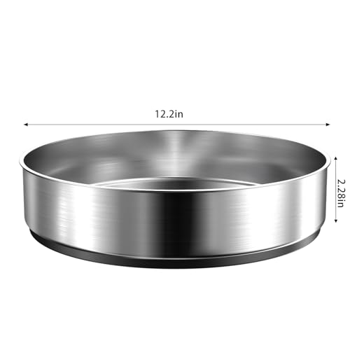 Pantry Cabinet Lazy Susan Stainless Steel Black Spice Rack Turntable
