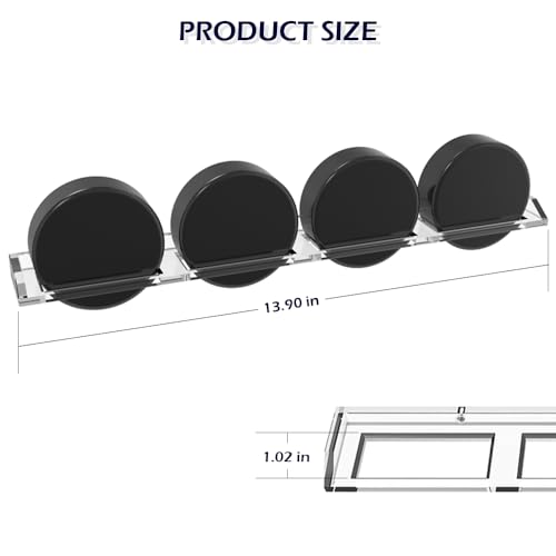 Clear Hockey Pucks Wall Display for 4 Pucks