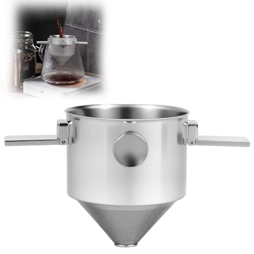 Pour Over Coffee Dripper Stainless Steel Coffee Filter Pour Over Coffee Maker Collapsible Coffee Dripper Cup Cone Filter for Travel Camping