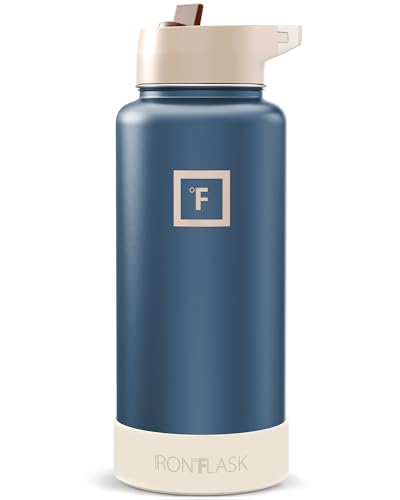32 oz Wide Mouth Water Bottle with Straw