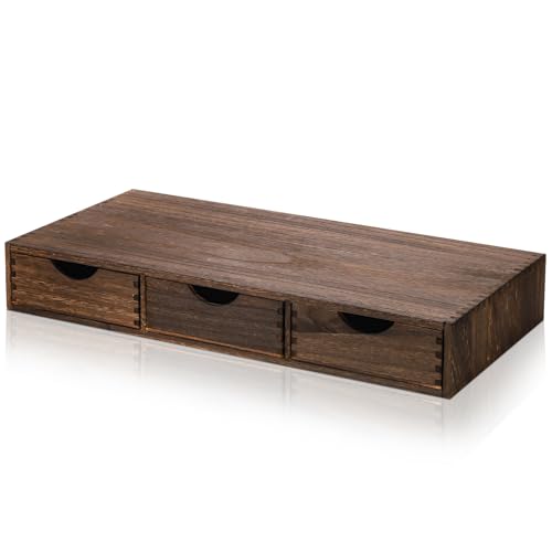 Wooden Coffee Pod Storage Drawer Cabinet Vintage Tea Organizer Holder with Drawers Coffee Cup & Accessory Storage for Home Office Brewers