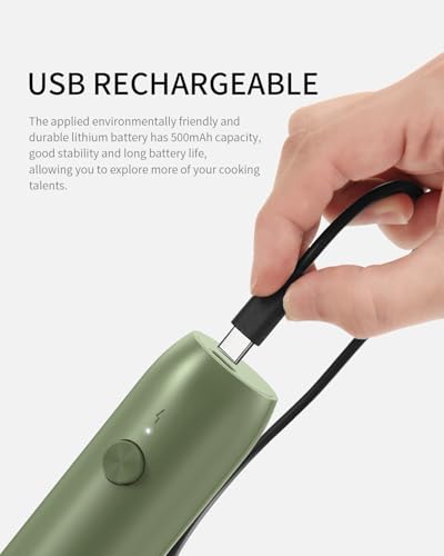 Rechargeable Milk Frother Handheld with Stand
