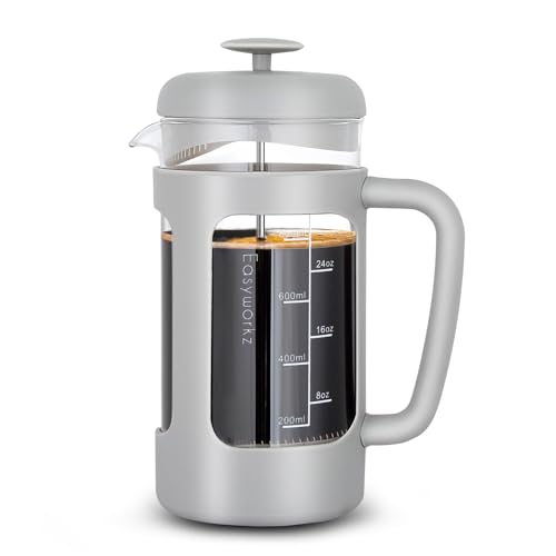 French Press 34 oz Coffee Tea Maker with Borosilicate Glass