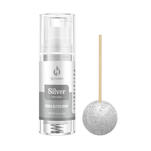 Silver Edible Glitter Spray