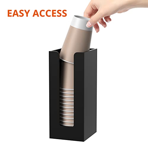 Acrylic Coffee Cup and Lid Storage Organizer Holder