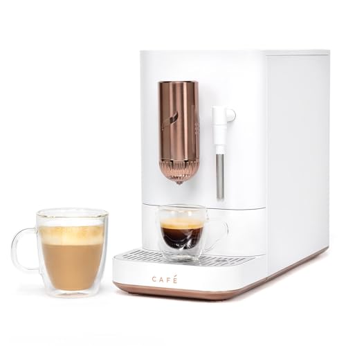 Cafe Affetto Automatic Espresso Machine & Milk Frother with Built In & Adjustable Espresso Bean Grinder