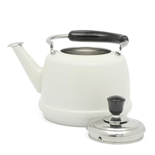 Kingstree Large 2 Qt Heavy Gauge Stainless Steel Tea Kettle