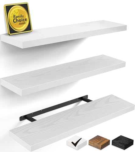 White Floating Shelves 35.4in