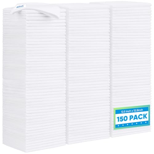 White Microfiber Cleaning Cloth 150 Pack (150 Count)