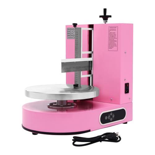 Cake Decorating Coating Machine Cream Spreading Automatic Frosting Turntable with Graduated Scraper for 4