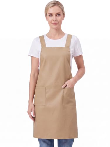 Kitchen Chef Aprons for Men Women Work Apron with 2 Pockets