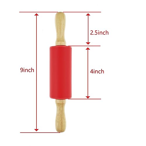 12 Pack Mini Small Rolling Pin for Kids (12 Count)