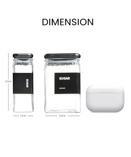 Glass Storage Jars with Bamboo Lid