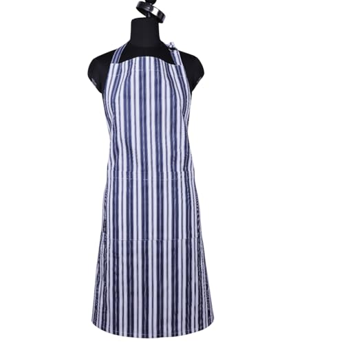 Cotton Aprons for Women with Pockets Adjustable Strap and Waist Ties Reusable Printed Aprons for Baking