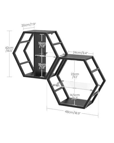 18.9 inch Gaming Floating Shelves (2 Count)