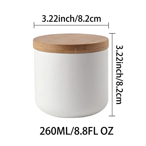 Ceramic Food Storage Jar with Airtight Bamboo Lid