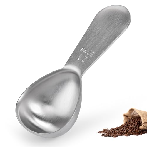 Stainless Steel 2 Tablespoon Coffee Scoop for Ground Coffee