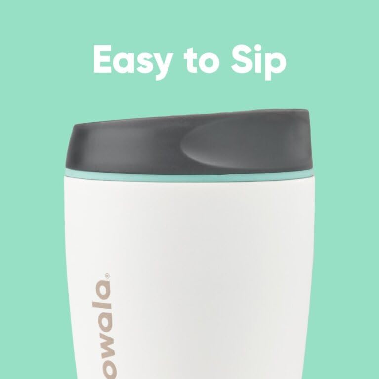 SmoothSip Insulated Travel Coffee Cup 10 oz Cloudscape