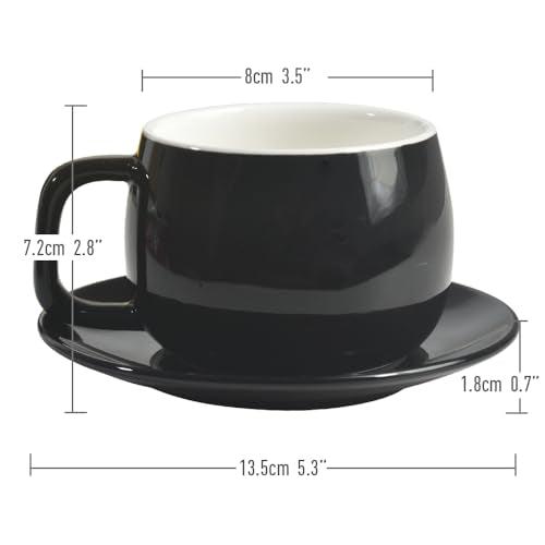 Porcelain Coffee Cup with Saucer 270ml (10.99 Count)