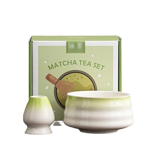 Ceramic Matcha Kit for Breakfast Afternoon Tea Contains Bowl Tea Brush Stand