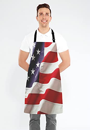 USA Flag Kitchen Cooking BBQ Chef Apron
