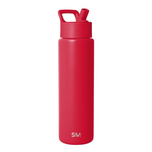 Insulated Water Bottle with Straw